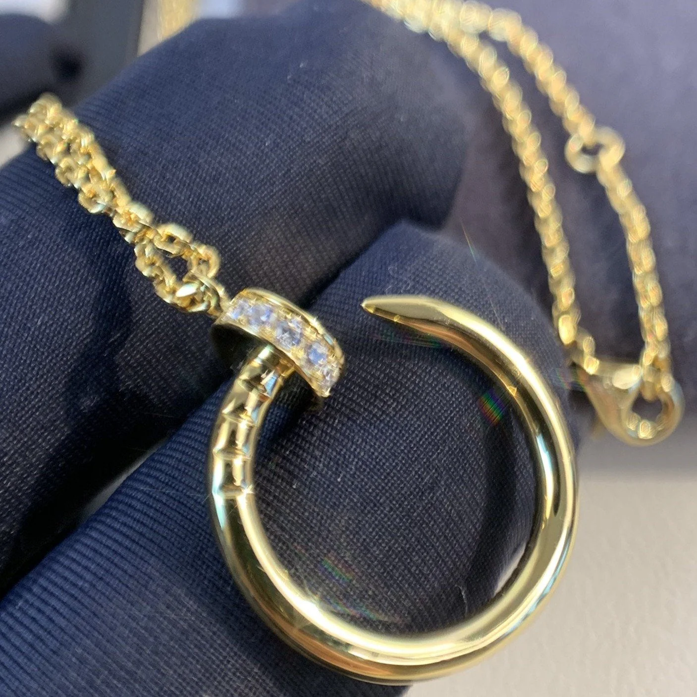 [CT]JUSTE NECKLACE GOLD DIAMONDS