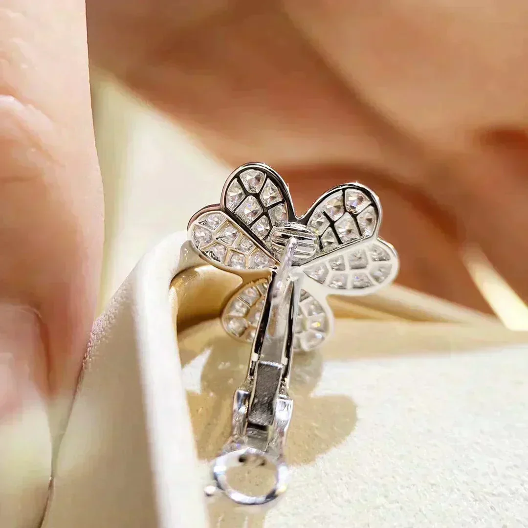[VA]CLOVER COMOS DIAMOND EARRINGS SILVER