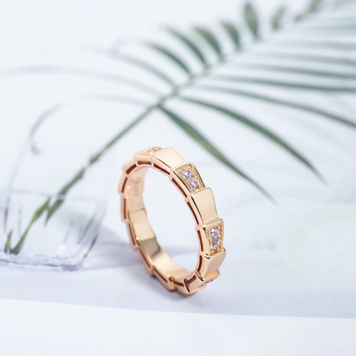 [BV]SERPENTI RING PINK GOLD  3MM