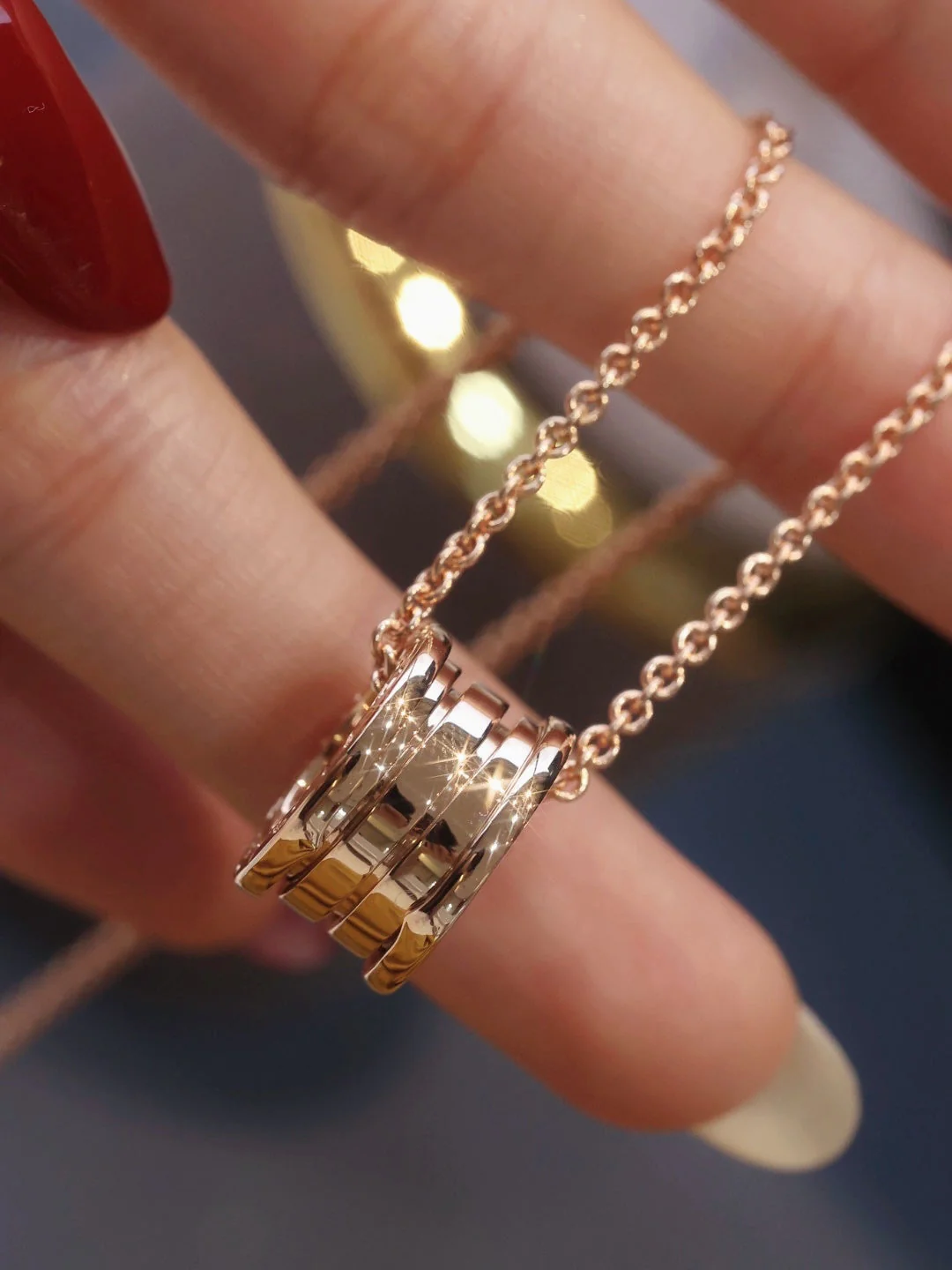 [BV]ZERO 1 PINK GOLD NECKLACE