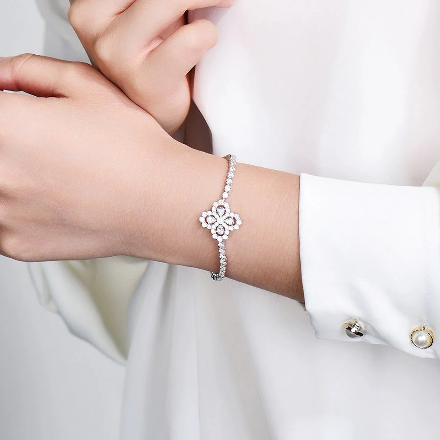 [VA]LOOP BRACELET FULL MOTIF DIAMOND 16MM