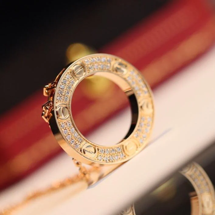 [CT]LOVE NECKLACE ADJUSTABLE ROSE GOLD