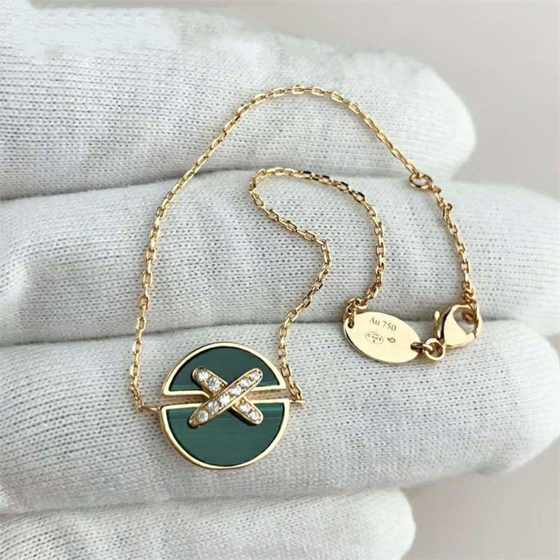 [CH]JEUX DE BRACELET MALACHITE PINK GOLD DIAMONDS