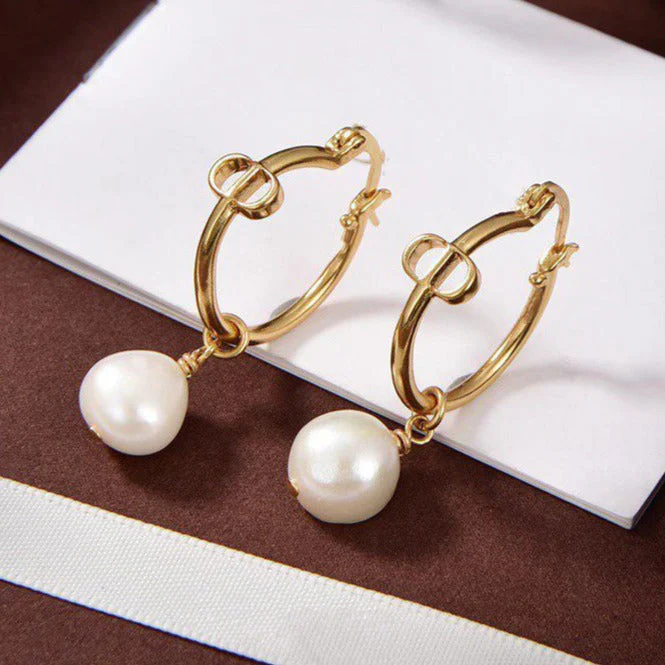 [CD] PEARL GOLD EARRINGS