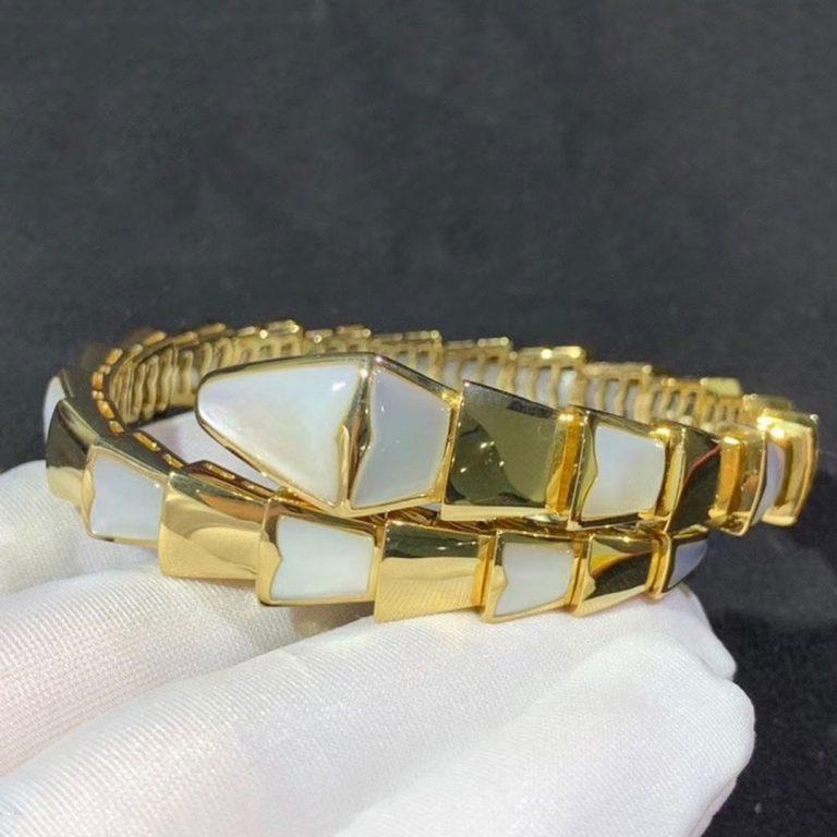 [BV]SERPENTI BRACELET MOP GOLD
