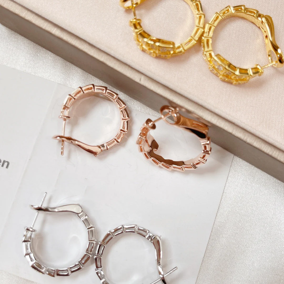 [BV]SERPENTI EARRINGS DIAMOND