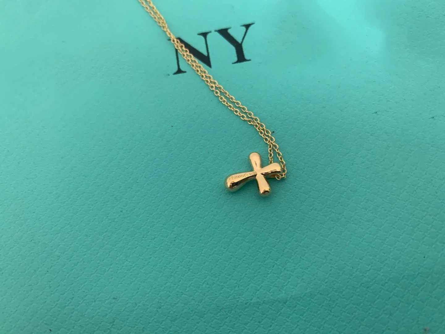 [TF]CROSS PENDANT MINI BARE CROSS NECKLACE