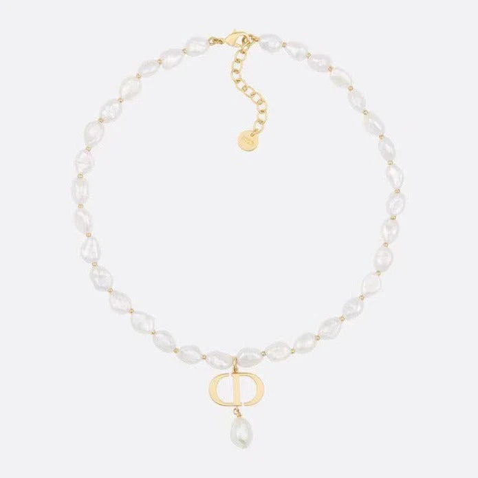 [CD] GOLD FULL PEARL NECKLACE