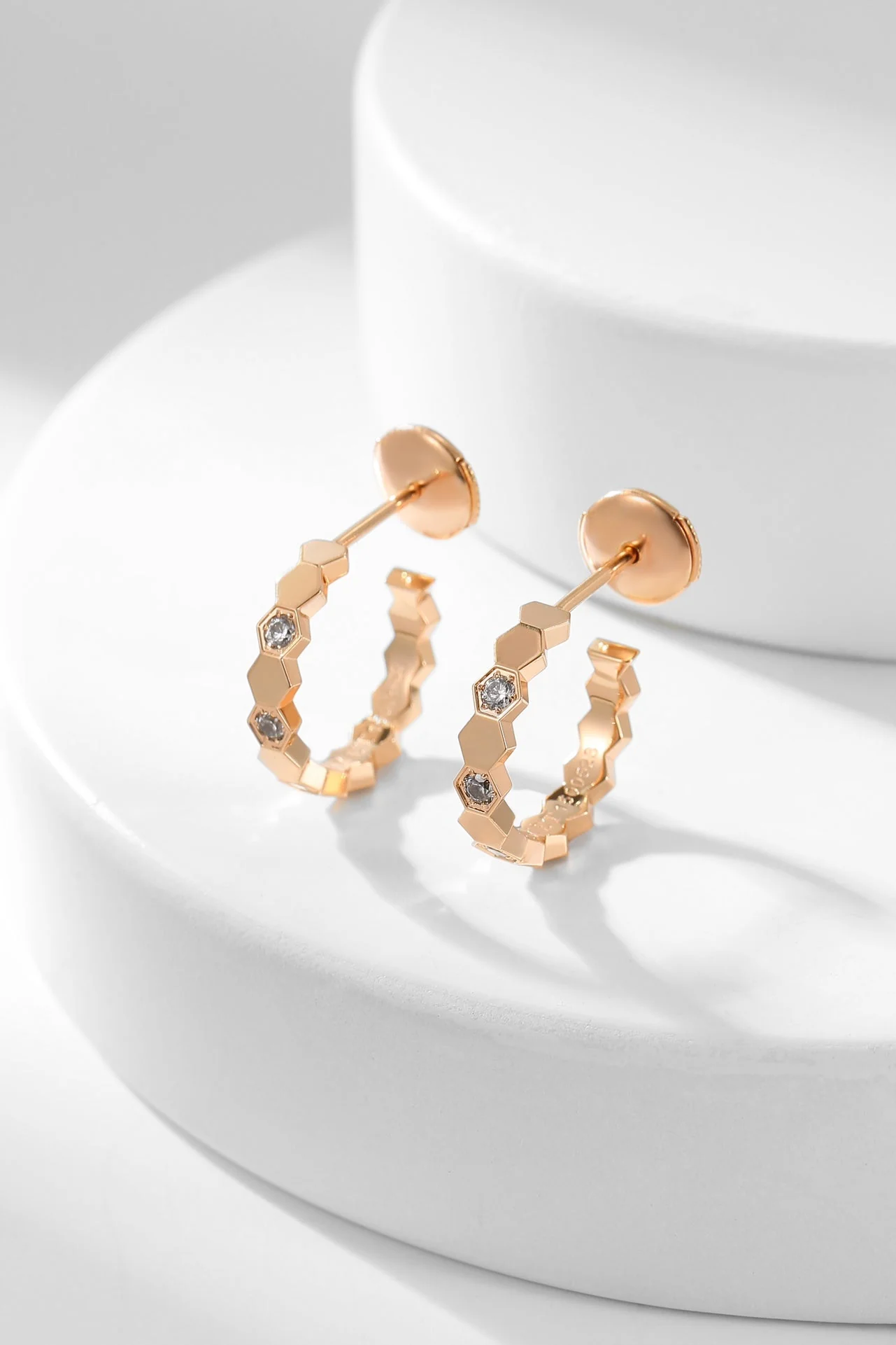 [CH]BEE LOVE DIAMOND HOOP EARRINGS