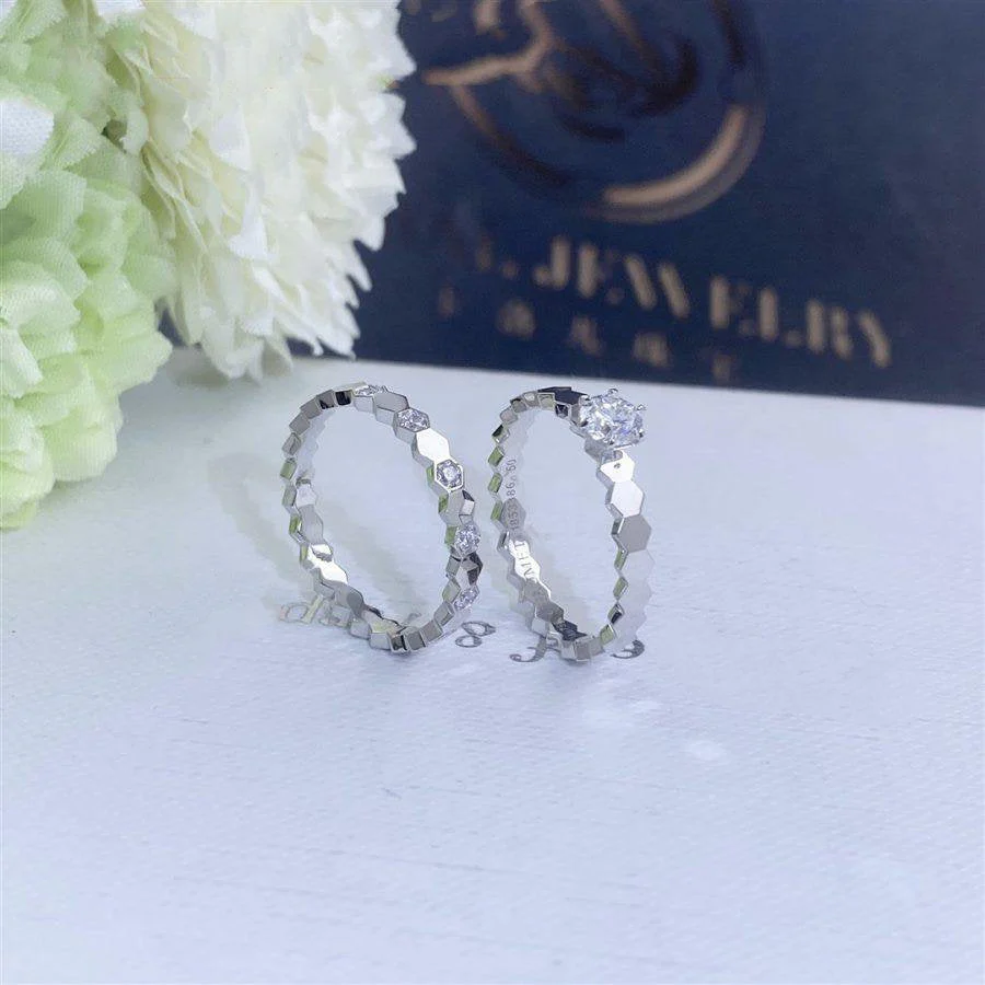 [CH]BEE LOVE RING SILVER 1 DIAMOND