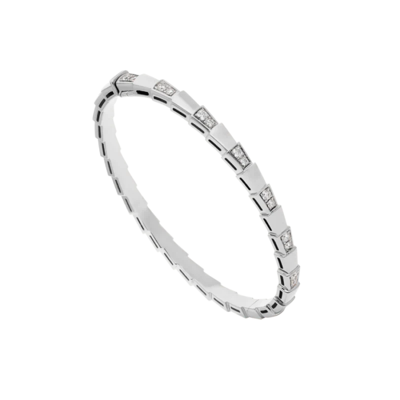 [BV]SERPENTI BRACELET SILVER DIAMOND