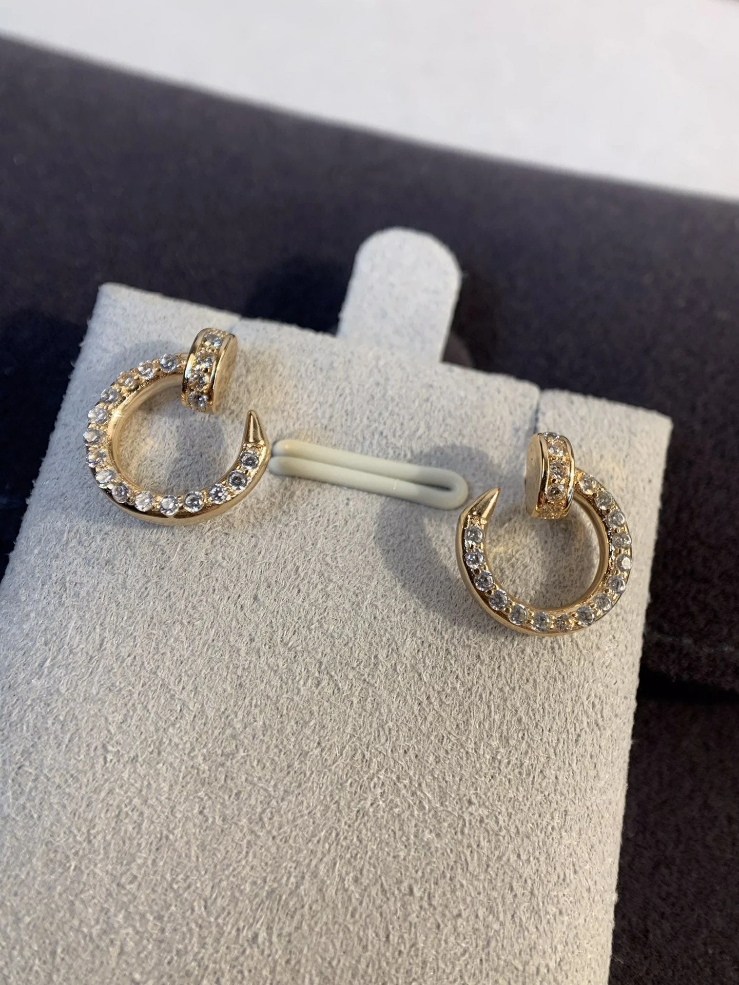[CT]JUSTE EARRINGS GOLD DIAMONDS
