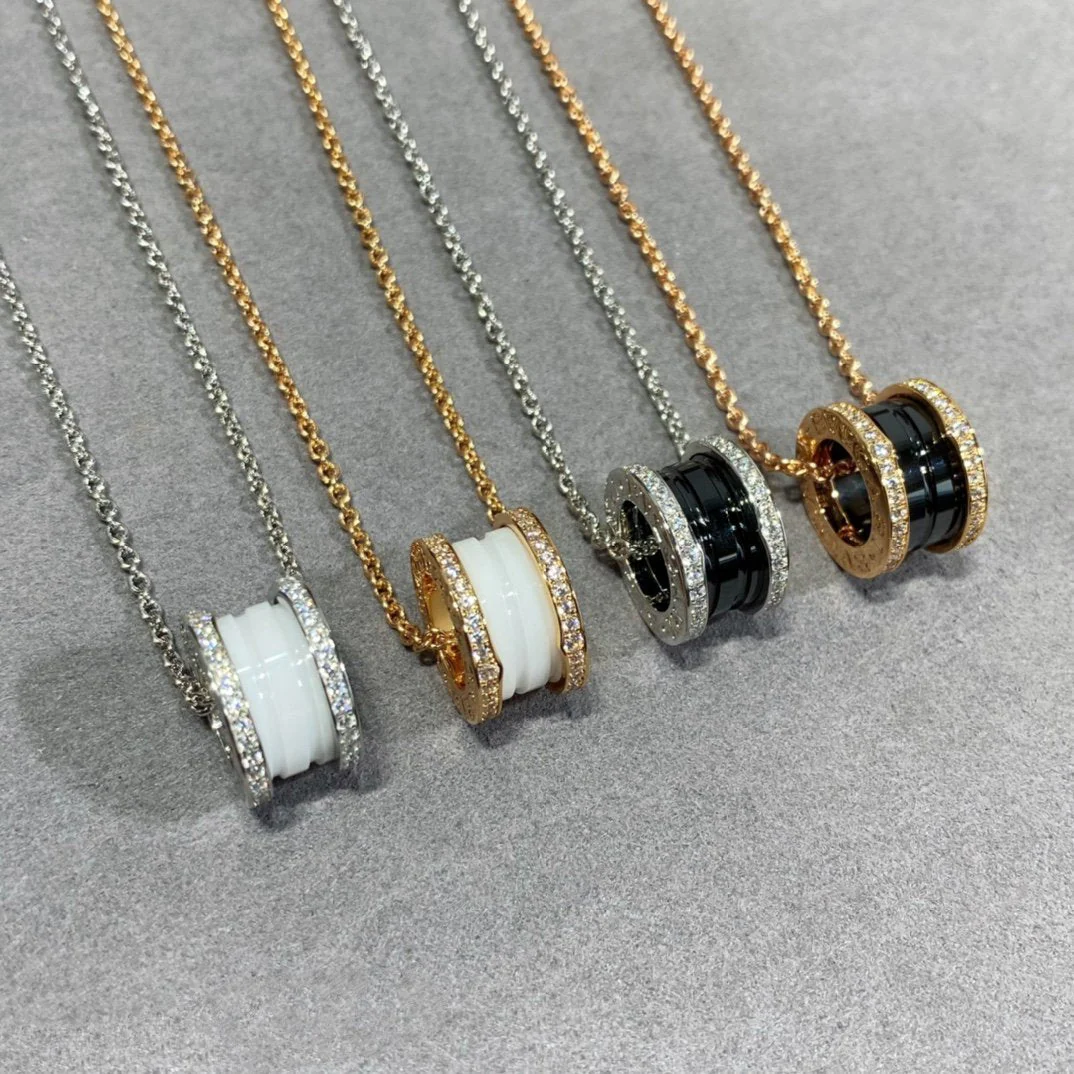 [BV]ZERO 1 DIAMOND CERAMIC NECKLACE