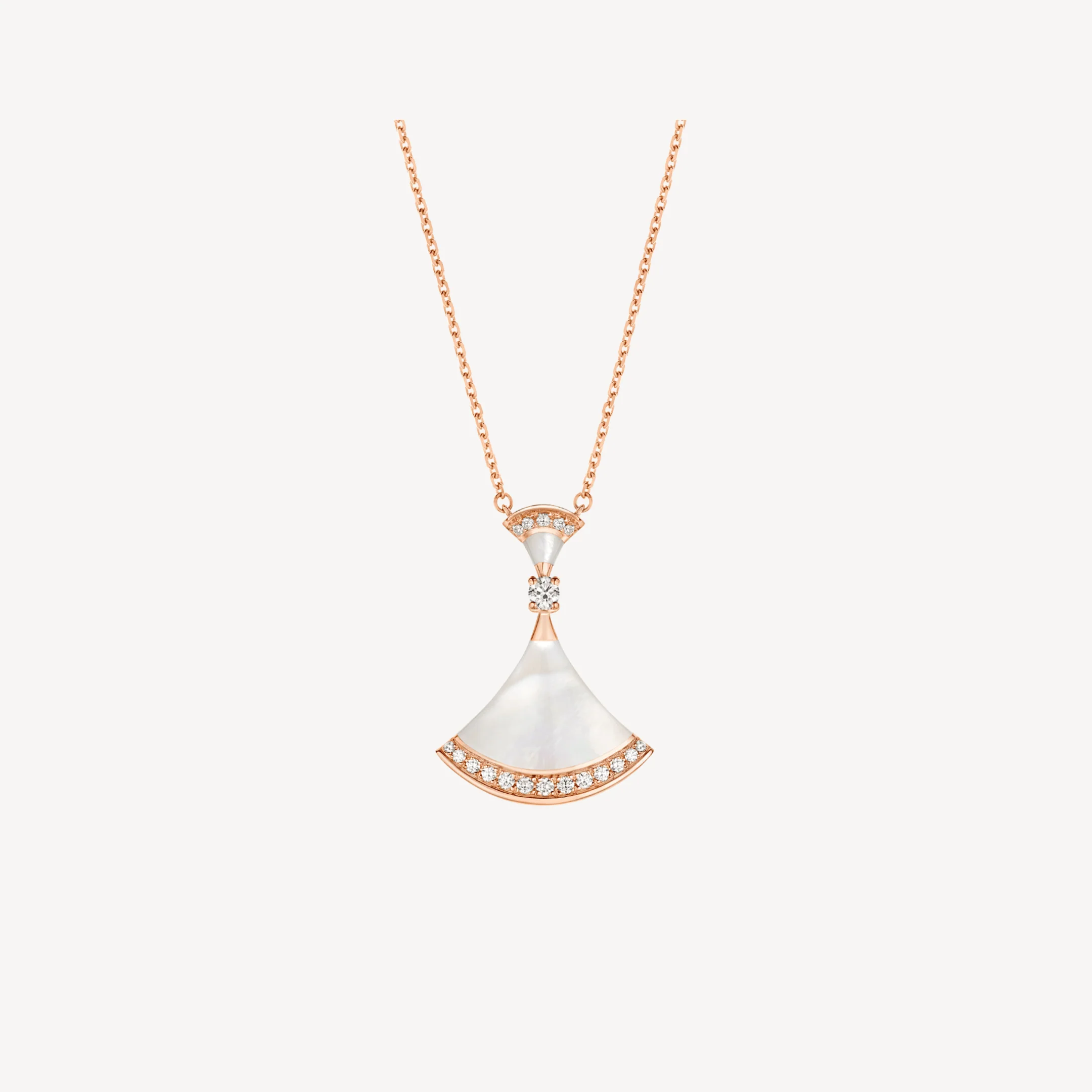 [BV]DREAM NECKLACE MOP PINK GOLD DIAMOND