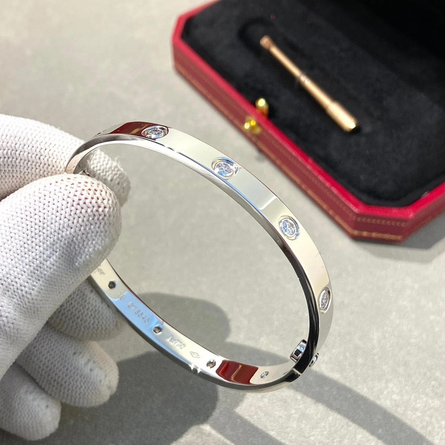 [CT]LOVE BRACELET 6.1MM 10 DIAMONDS