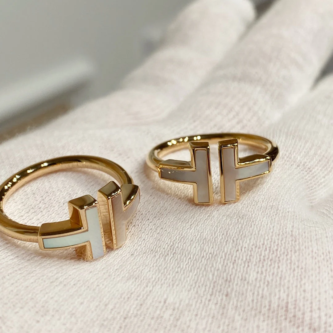 [TF]T WIRE MOP RING ROSE GOLD