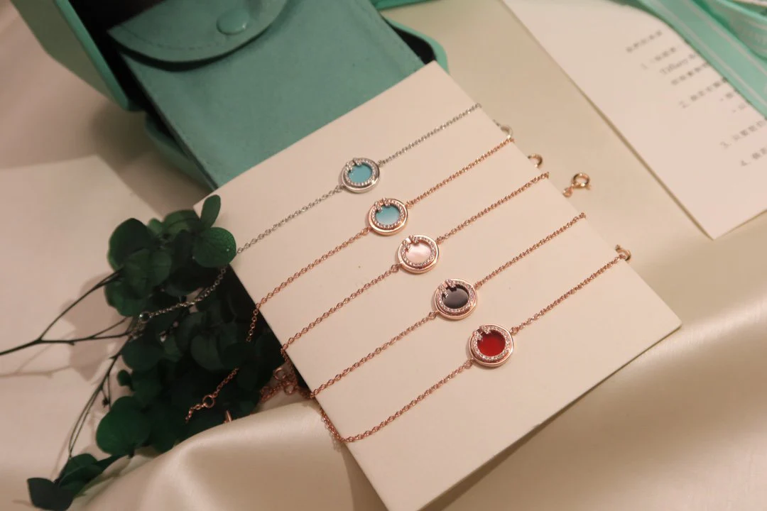 [TF]DIAMOND CIRCLE ROSE GOLD BRACELET