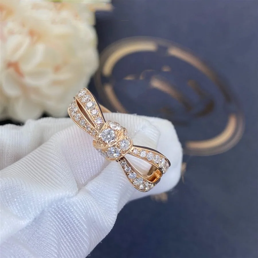 [CH]LIENS PINK GOLD DIAMOND RING