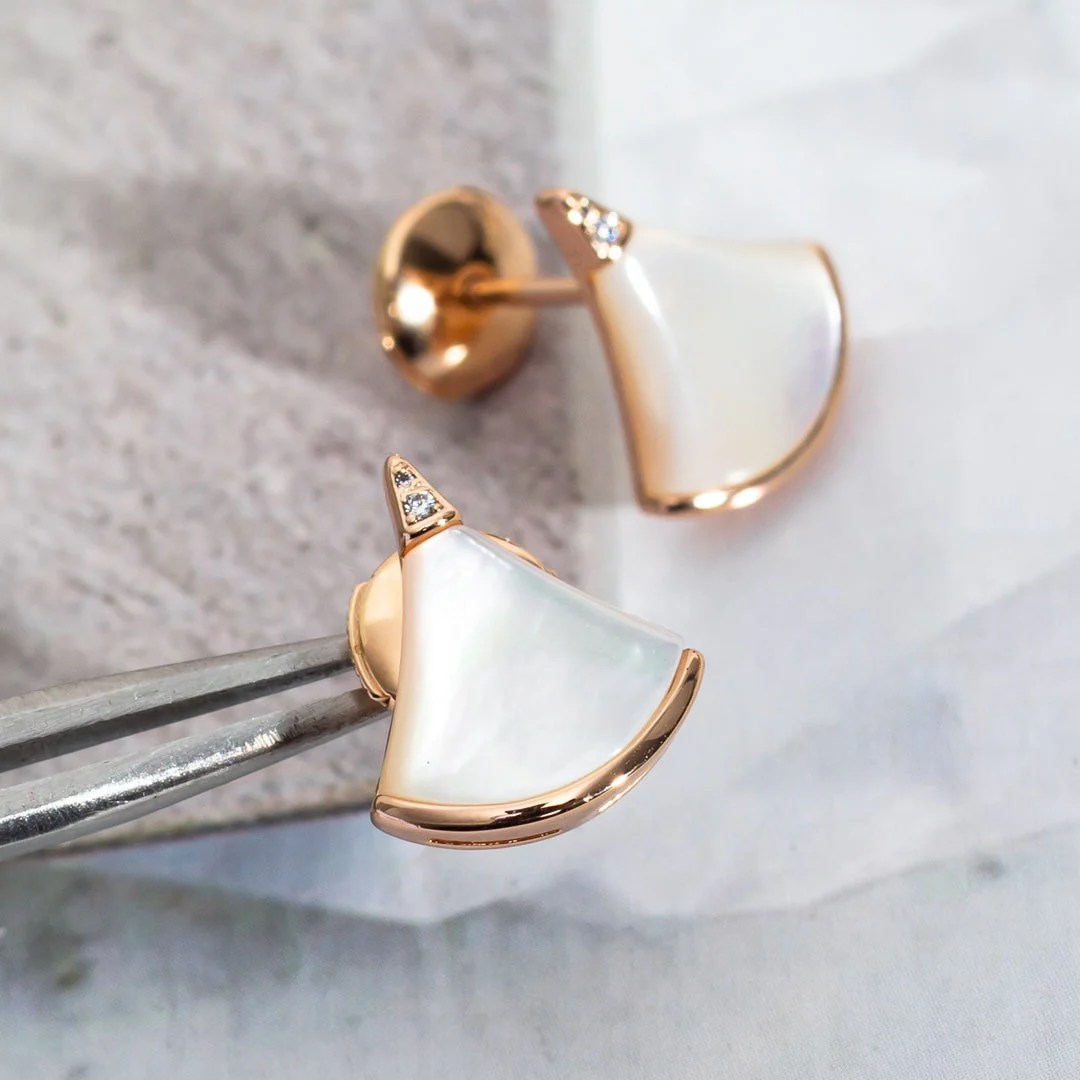 [BV]DIVAS DREAM EARRINGS PINK GOLD