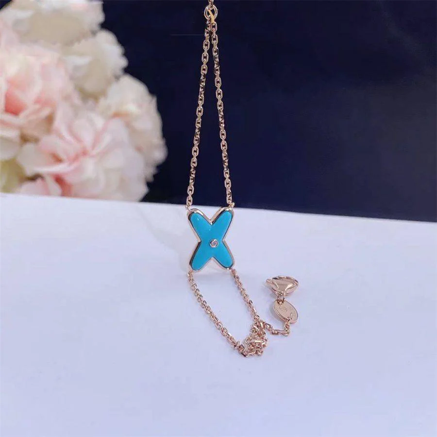 [CH]JEUX BRACELET TURQUOISE PINK GOLD 1 DIAMOND