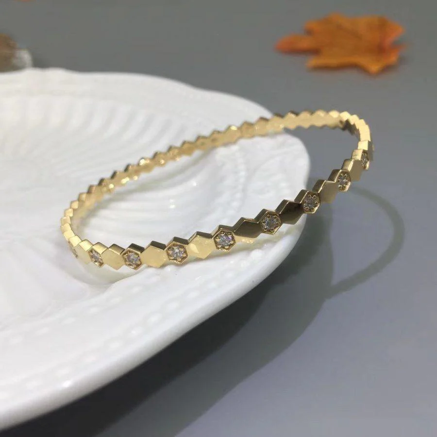 [CH]BEE LOVE GOLD DIAMOND BRACELET