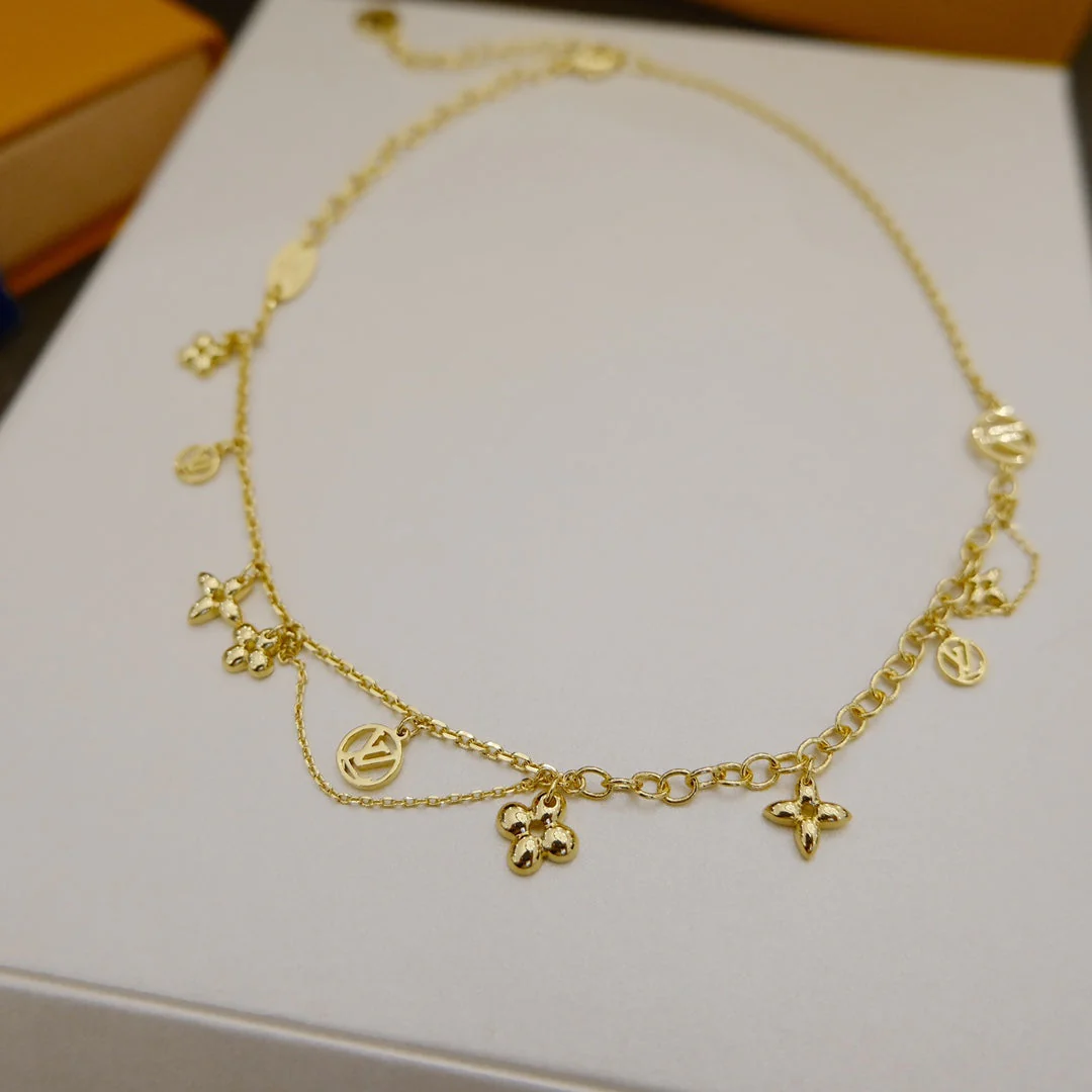 [Loui]BLOOMING SUPPLE NECKLACE BRASS