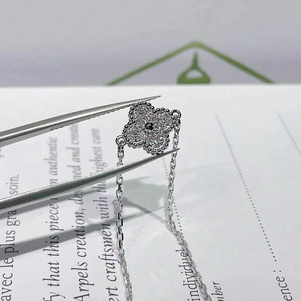 [VA]CLOVER  SINGLE FLOWER BRACELET SILVER