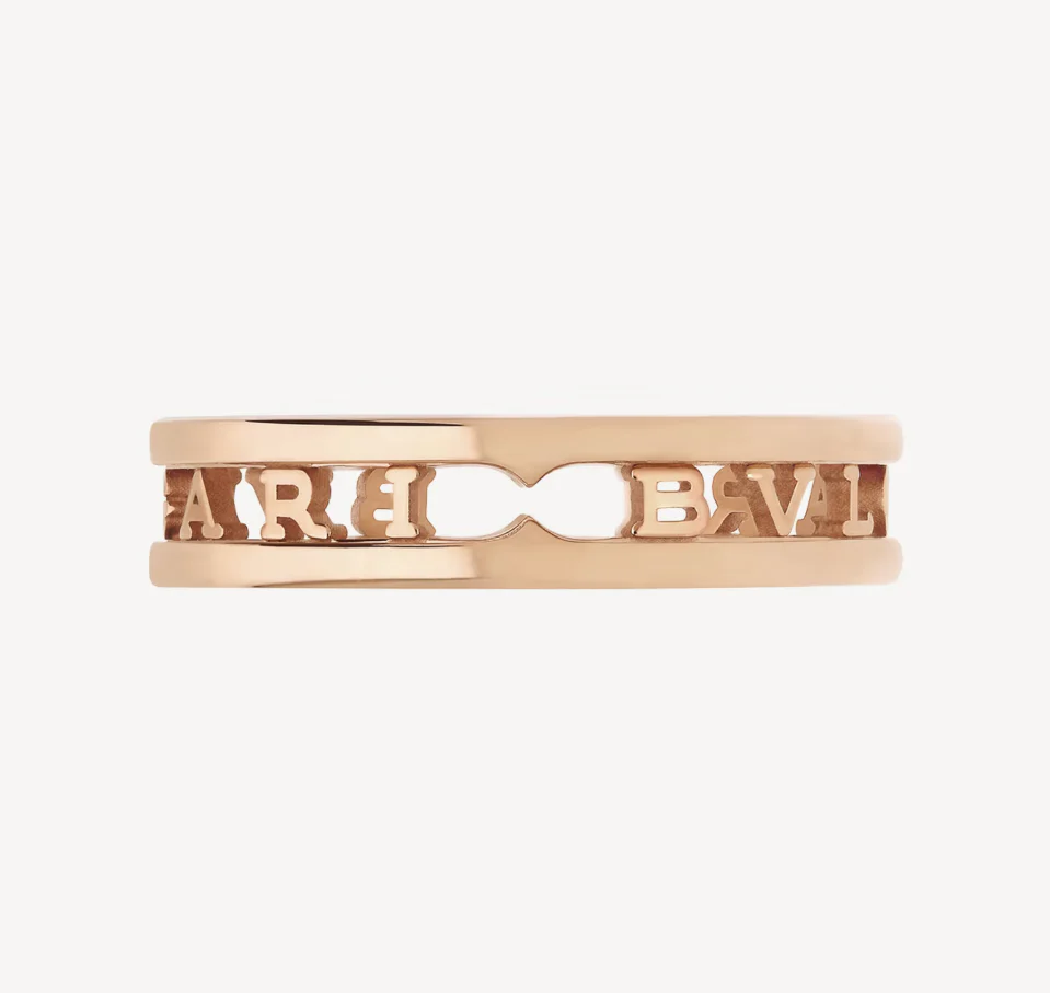 [BV]ZERO 1 ONE-BAND WITH OPENWORK LOGO SPIRAL RING
