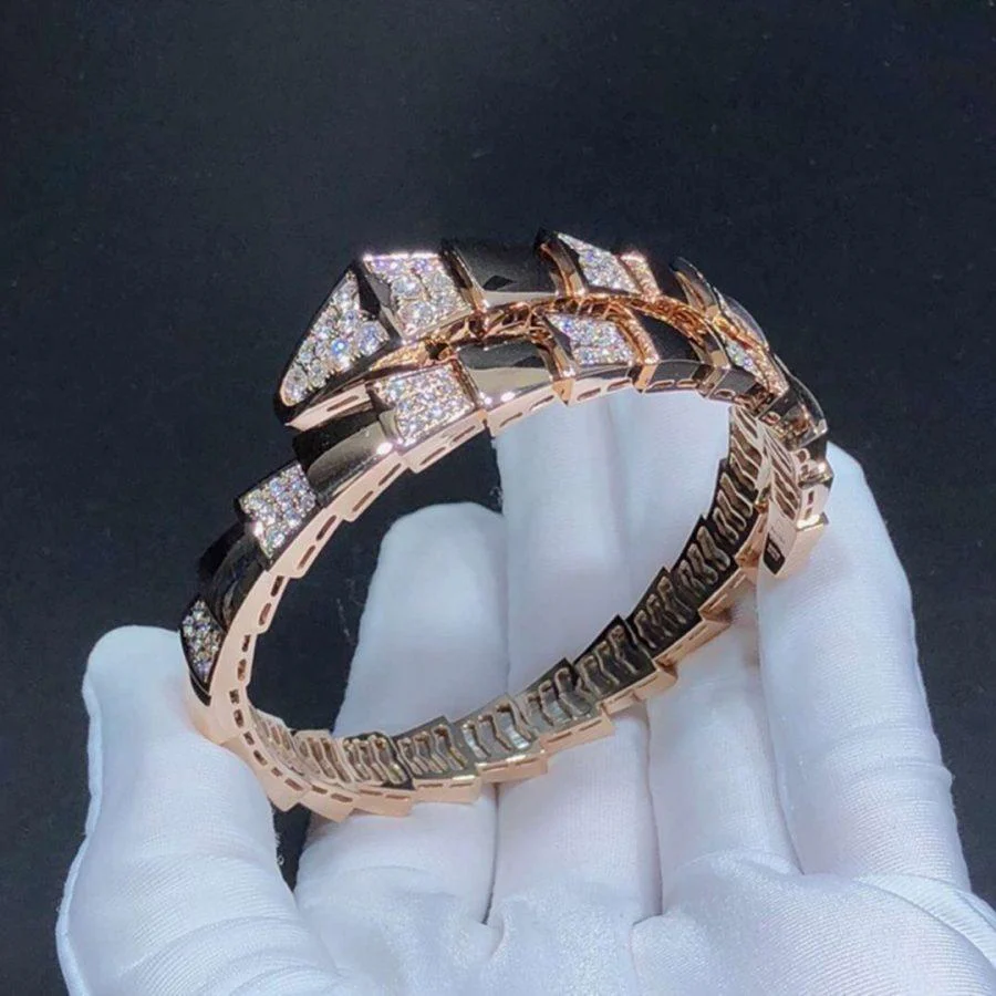 [BV]SERPENTI BRACELET PINK GOLD DIAMOND