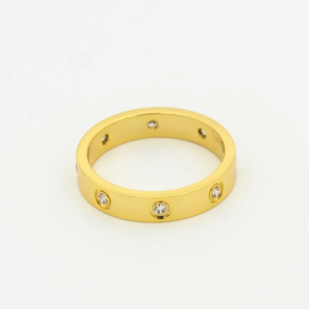 [CT]LOVE RING 3.6MM 8 DIAMONDS