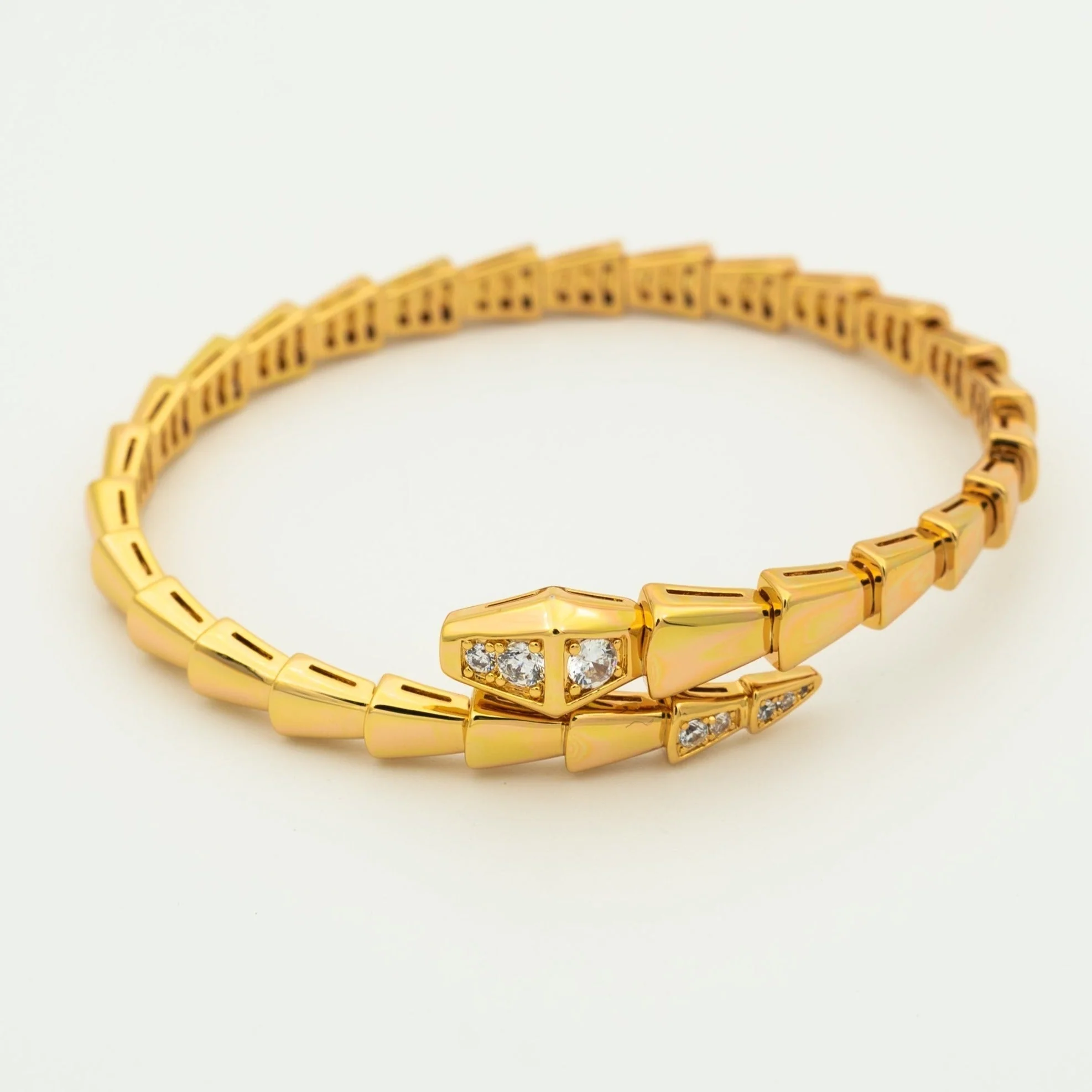 [BV]SERPENTI BRACELET DIAMONDS PINK GOLD