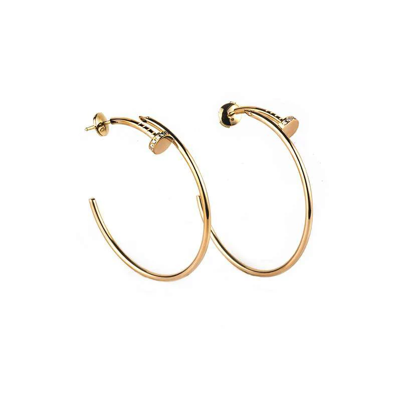 [CT]JUSTE EARRINGS GOLD DIAMONDS 1.8MM