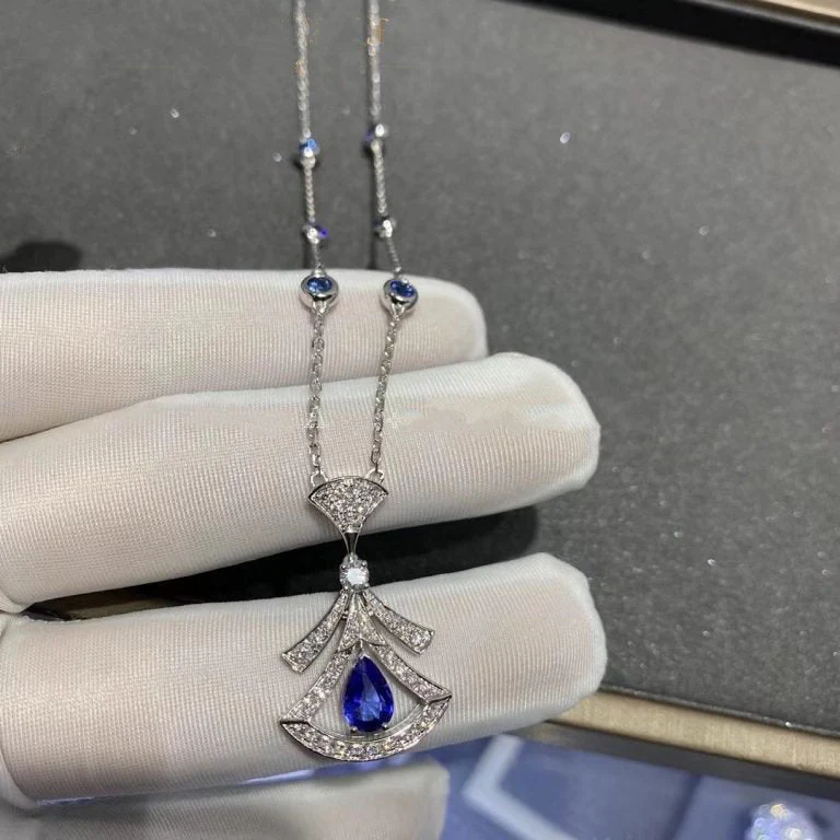 [BV]DREAM NECKLACE AGATE DIAMOND SILVER