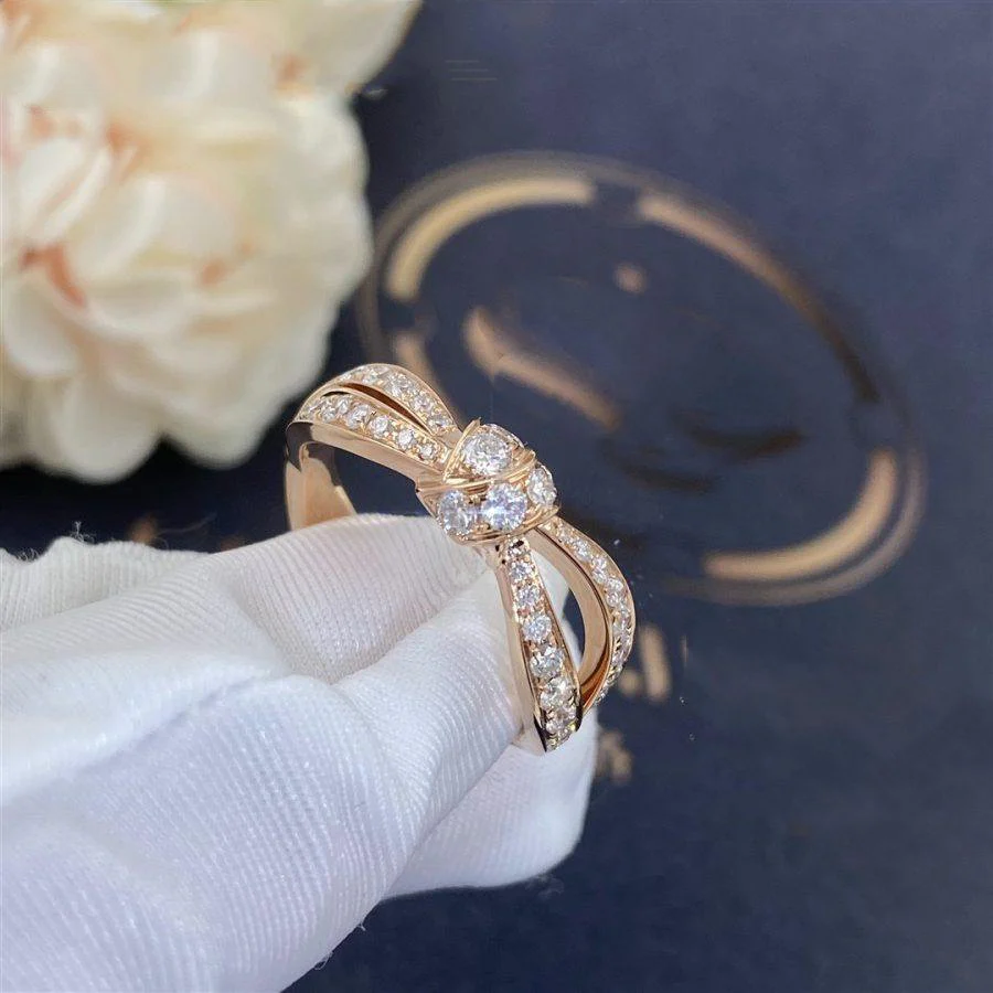 [CH]LIENS PINK GOLD DIAMOND RING