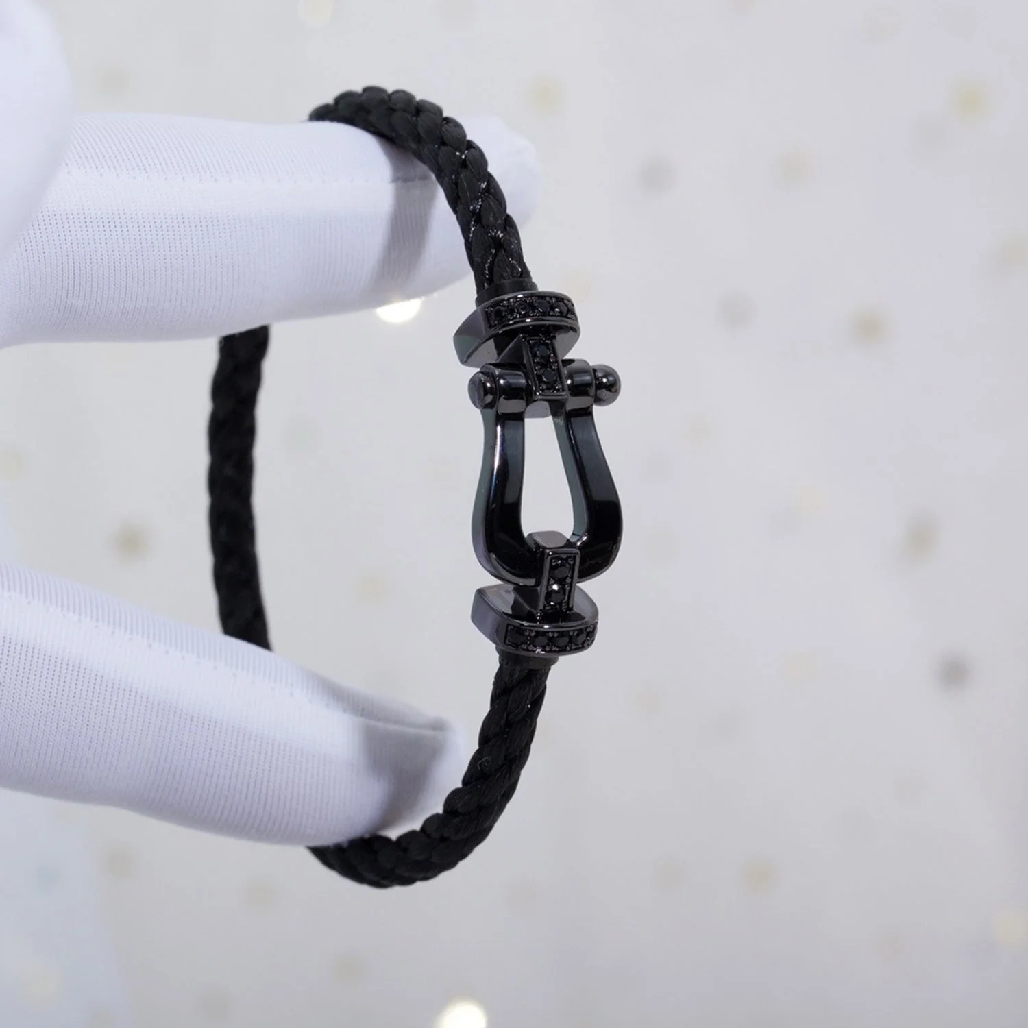 [FE]FORCE LARGE SERIES HORSESHOE BLACK SAMURAI BRACELET
