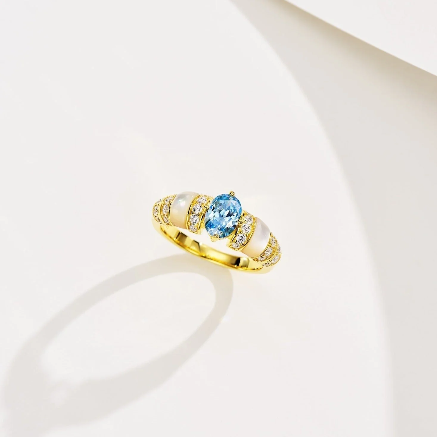 [CD]PARAIBA GOLD DIAMOND RING