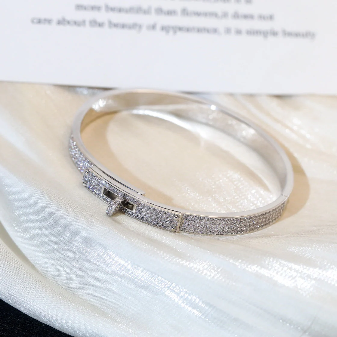 [CT]KELLY BRACELET DIAMOND PAVED
