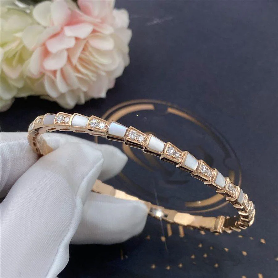 [BV]SERPENTI BRACELET PINK GOLD MOP DIAMOND