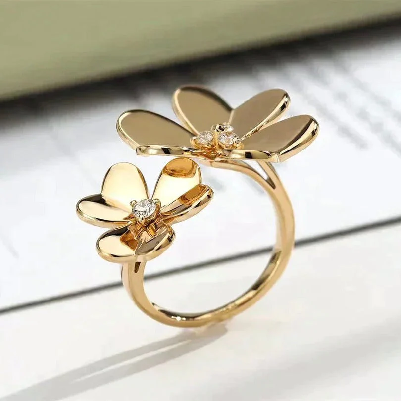 [VA]CLOVER COMOS GOLD DIAMOND RING