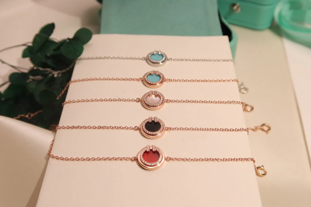 [TF]DIAMOND CIRCLE ROSE GOLD BRACELET