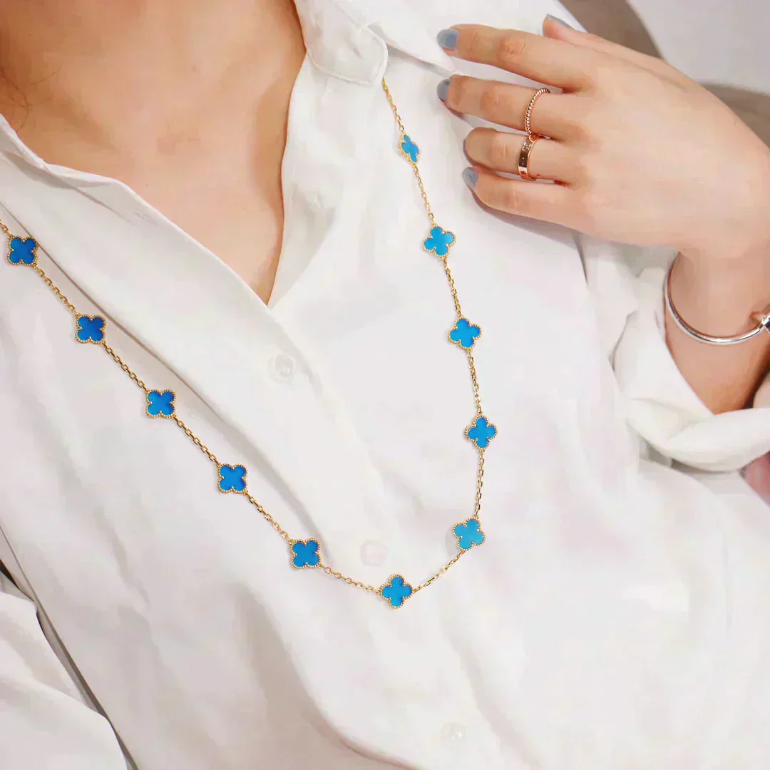 [VA]CLOVER 20 MOTIFS TURQUOISE GOLD