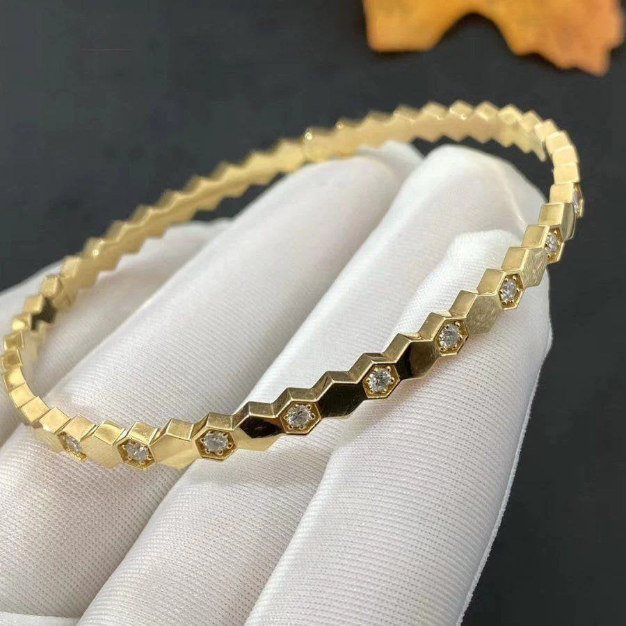 [CH]BEE LOVE GOLD DIAMOND BRACELET