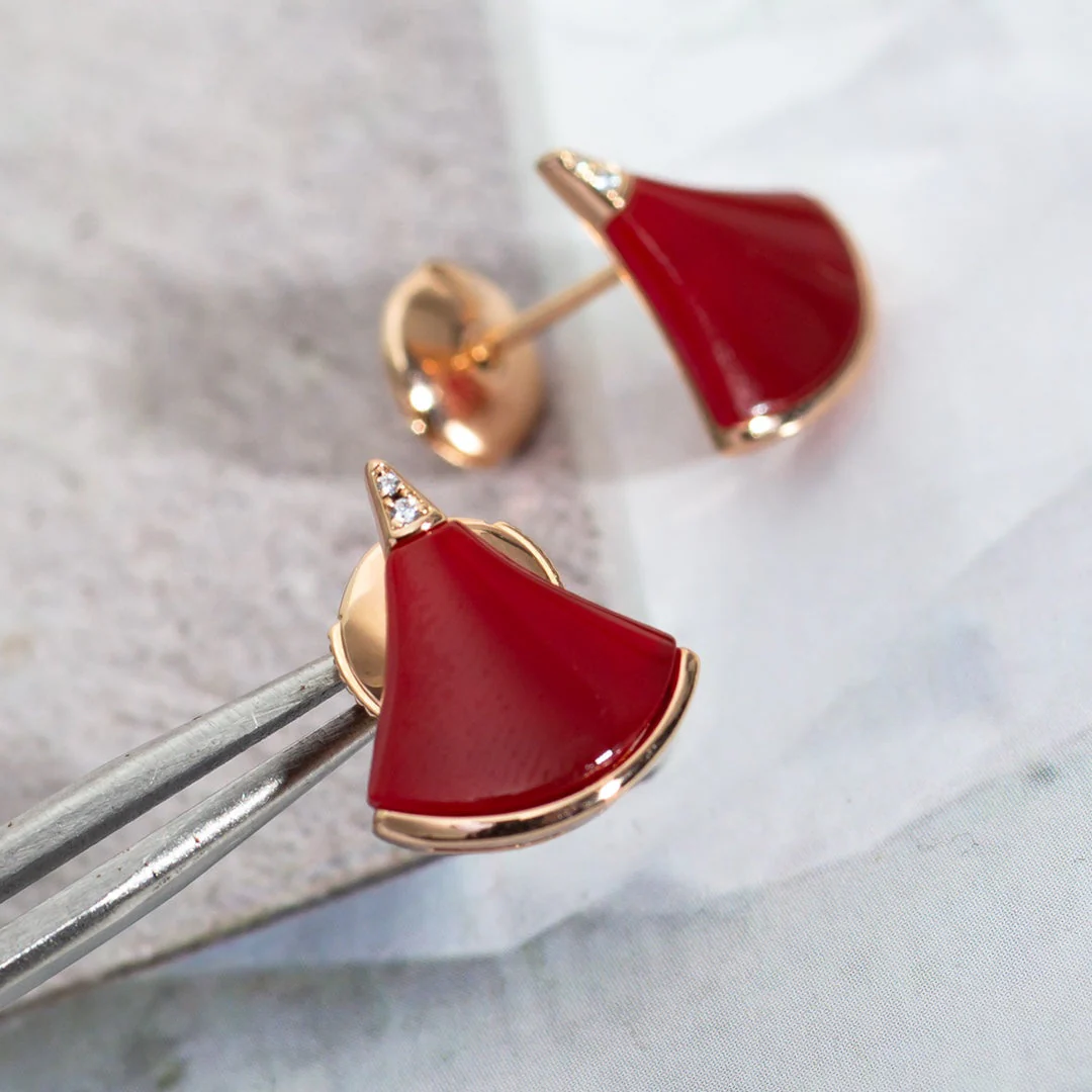 [BV]DIVAS DREAM EARRINGS PINK GOLD