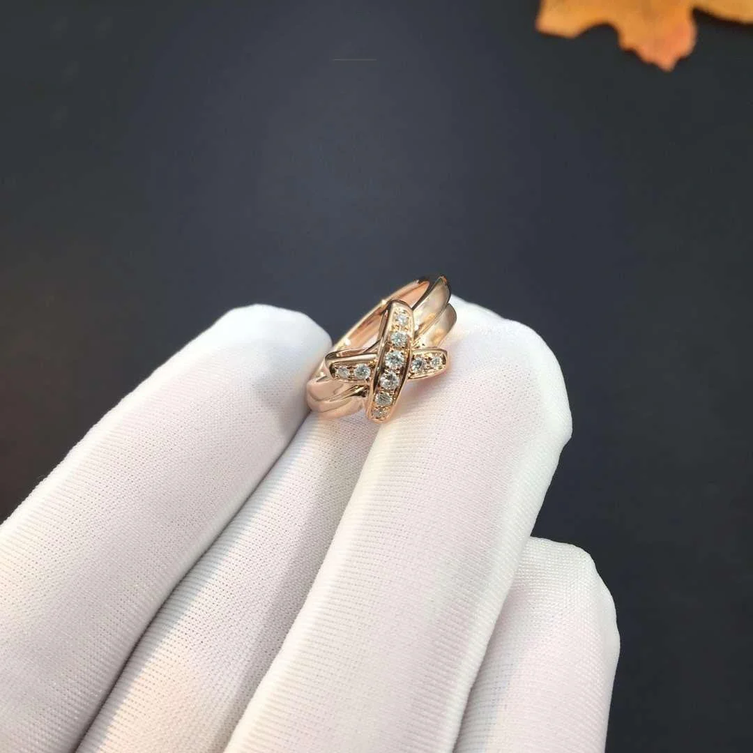 [CH]JEUX DE PINK GOLD DIAMOND RING