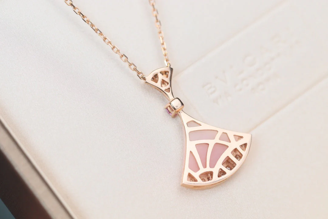 [BV]DREAM NECKLACE PINK MOP DIAMOND