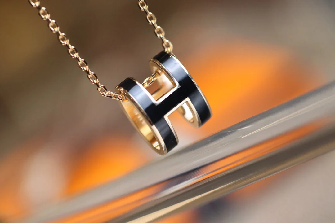 [Hmes]POP H PEDANT PINK GOLD