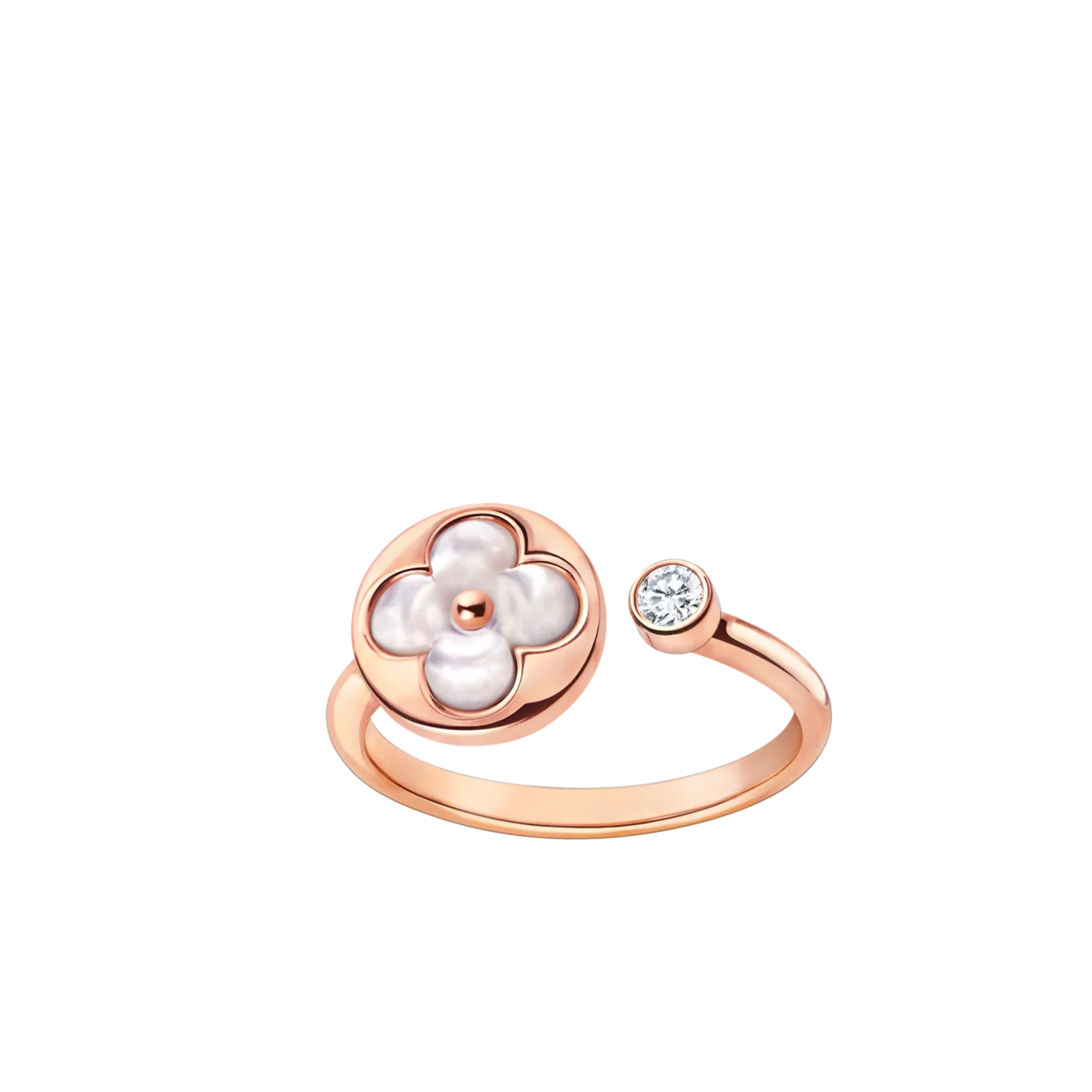 [Loui]SUN 1 DIAMOND PINK MOP RING