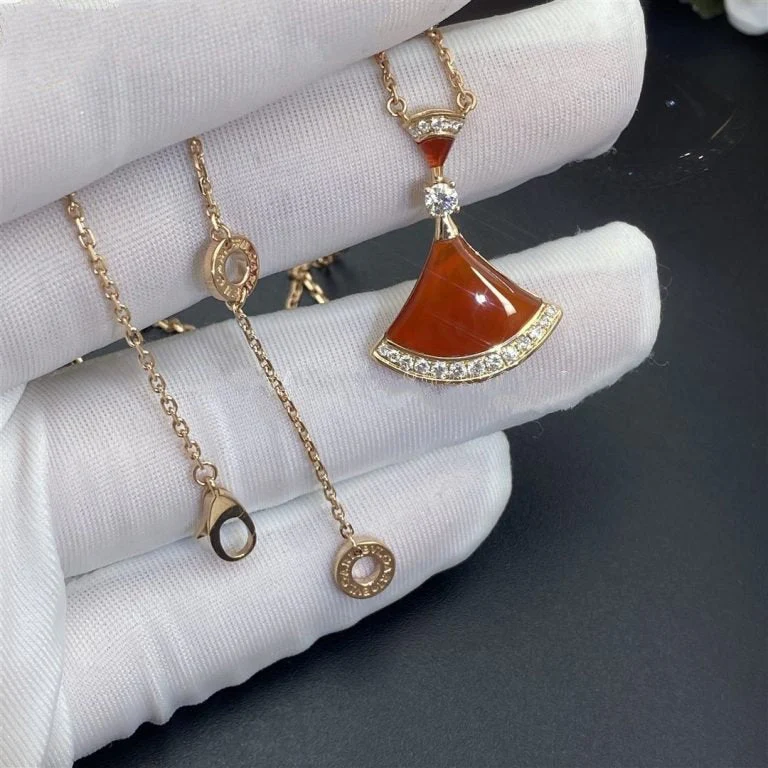 [BV]DREAM NECKLACE CARNELIAN DIAMOND