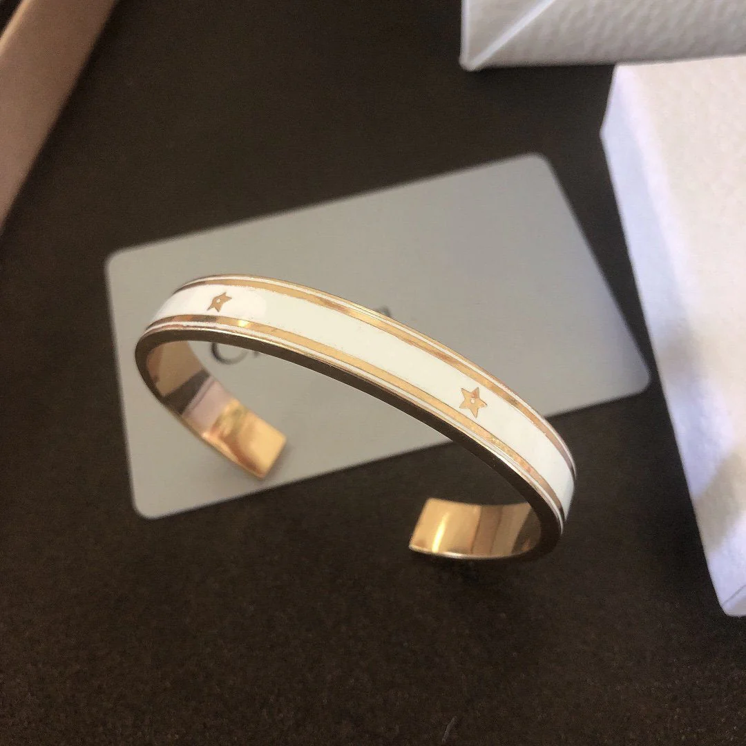 [CD]CODE BRACELET GOLD-FINISH METAL AND LACQUER WOMEN