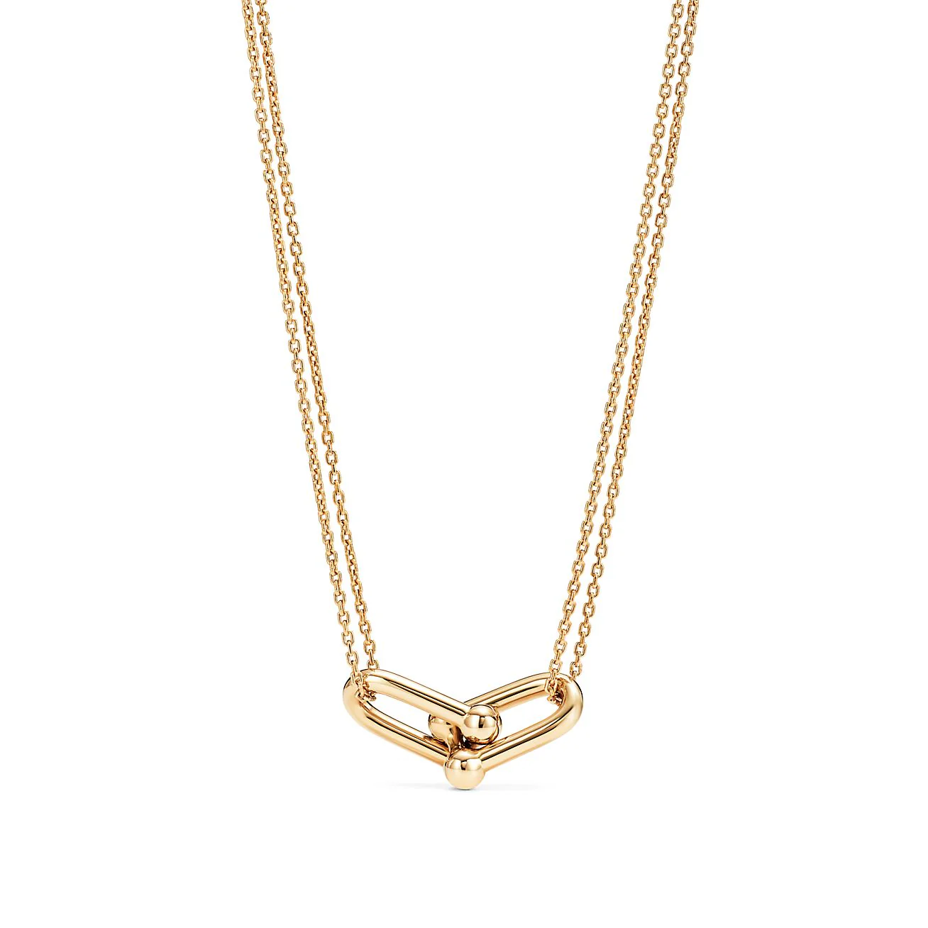[TF]HARDWEAR GOLD DOUBLE LINK NECKLACE